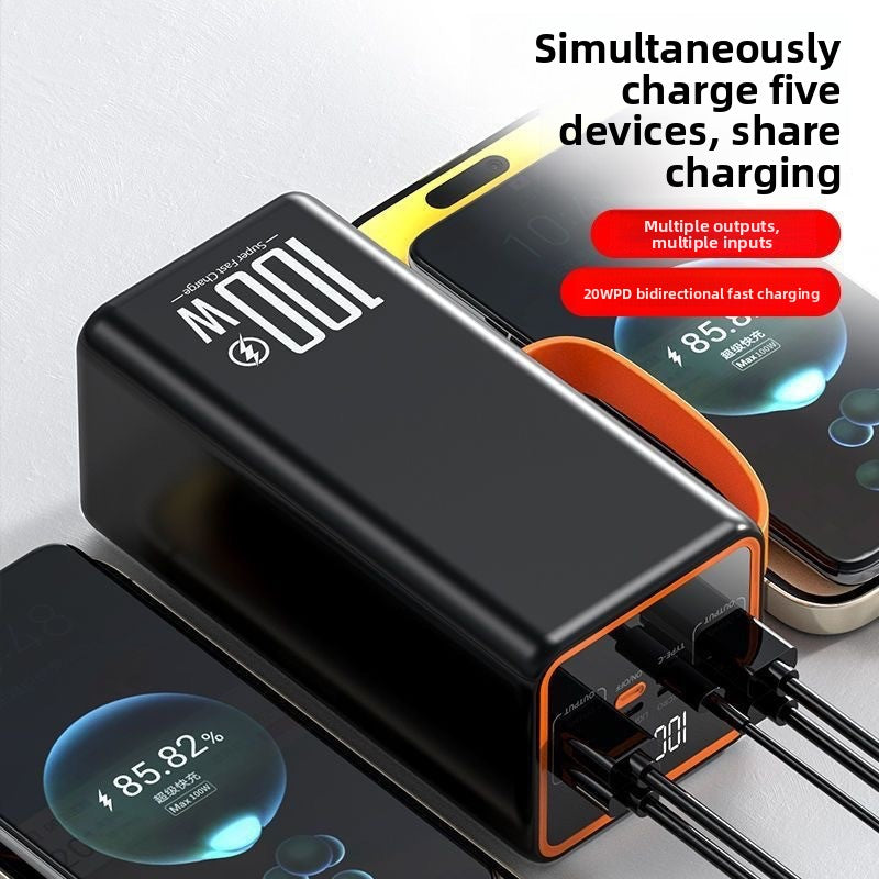 100W Fast Charging Large Capacity Power Bank
