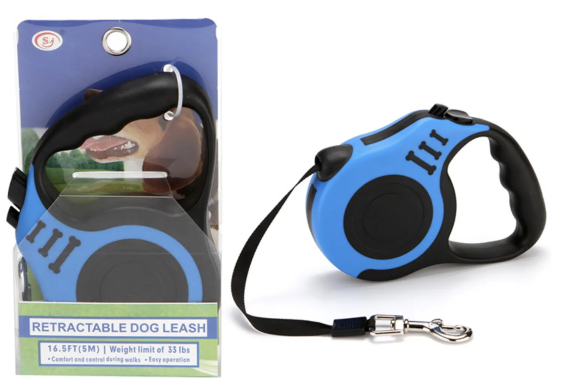 Automatic Retractable Dog Leash with Comfort Grip
