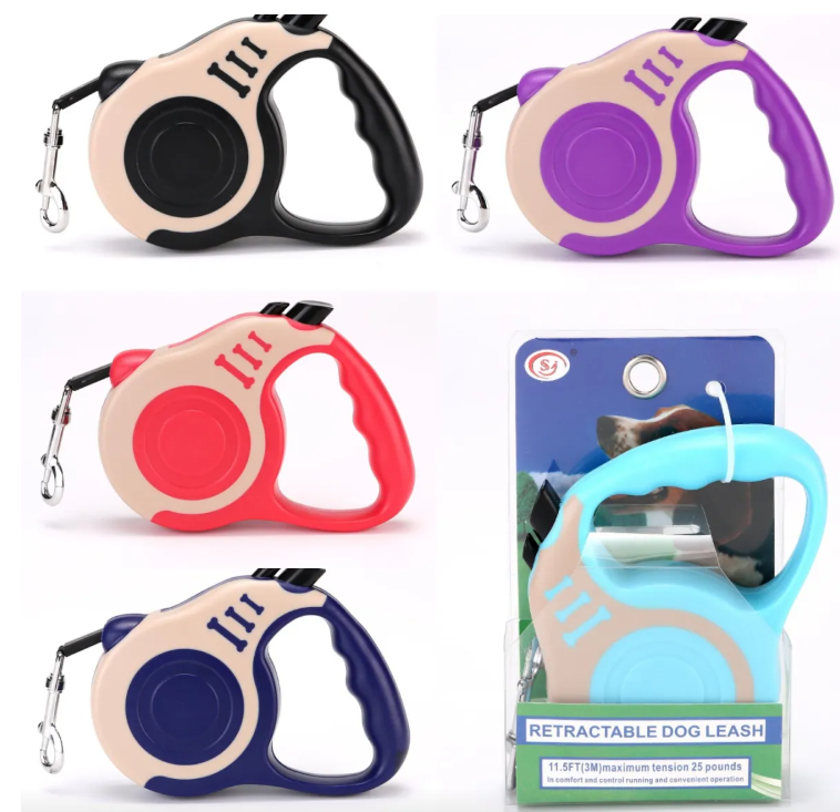 Automatic Retractable Dog Leash with Comfort Grip