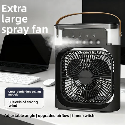 USB Humidifying Spray Fan Portable Desktop Cooler