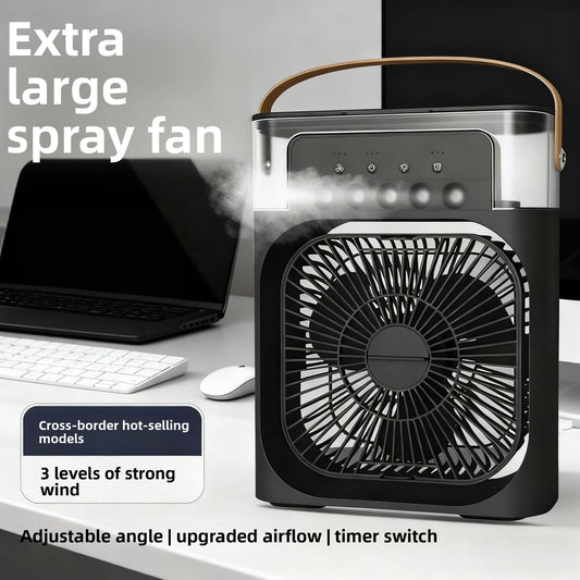 USB Humidifying Spray Fan Portable Desktop Cooler