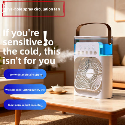USB Humidifying Spray Fan Portable Desktop Cooler